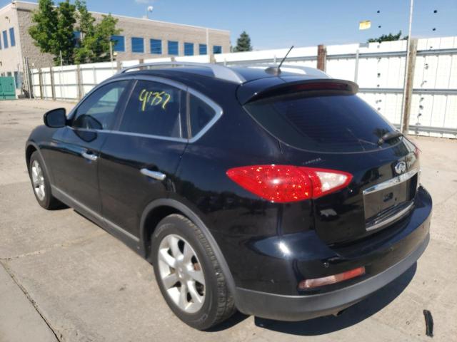 JNKAJ09F08M356413 - 2008 INFINITI EX35 BASE BLACK photo 3