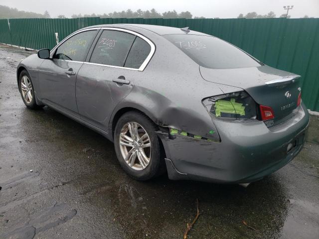 JN1CV6AR7DM753217 - 2013 INFINITI G37 GRAY photo 3