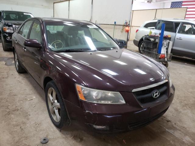 5NPEU46F66H049695 - 2006 HYUNDAI SANTA FE PURPLE photo 1