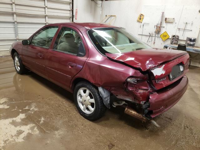 1FAFP6630YK146043 - 2000 FORD CONTOUR SE MAROON photo 3