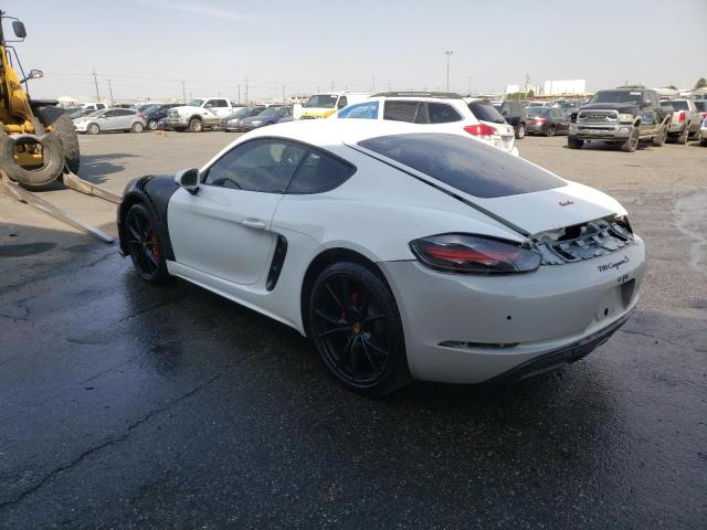 WP0AB2A84JK279134 - 2018 PORSCHE CAYMAN S WHITE photo 3