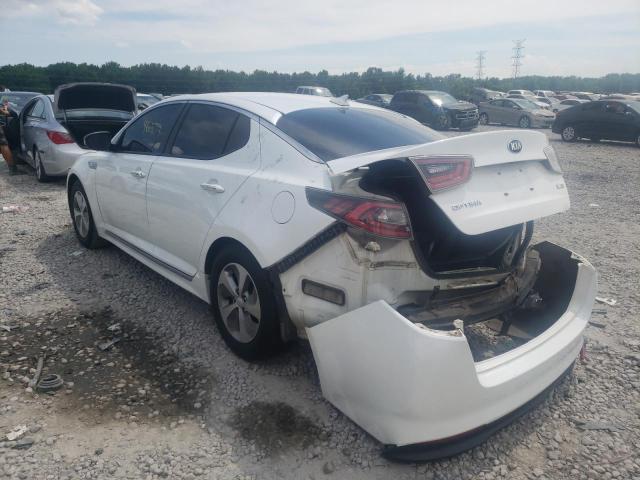 KNAGM4AD0F5088164 - 2015 KIA OPTIMA HYB WHITE photo 3