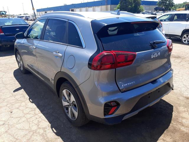 KNDCB3LC4N5537527 - 2022 KIA NIRO LX GRAY photo 3