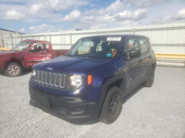 ZACCJBAB2JPJ06075 - 2018 JEEP RENEGADE S BLUE photo 2