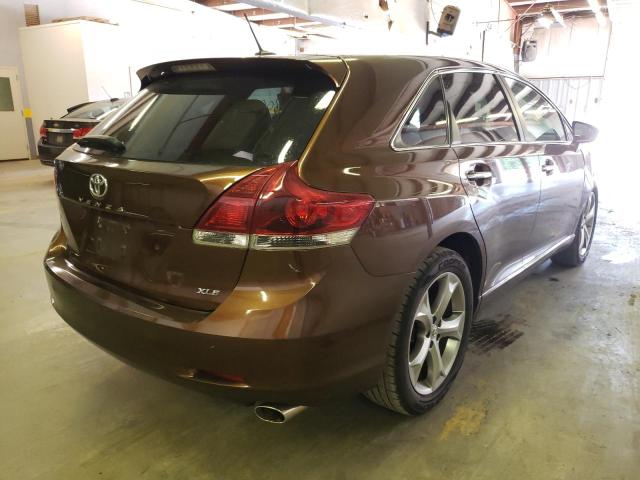 4T3ZK3BB0EU065144 - 2014 TOYOTA VENZA BROWN photo 4