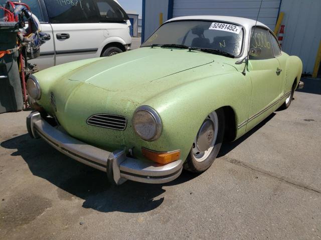 1422591587 - 1972 VOLKSWAGEN KARMANNGHI GREEN photo 2