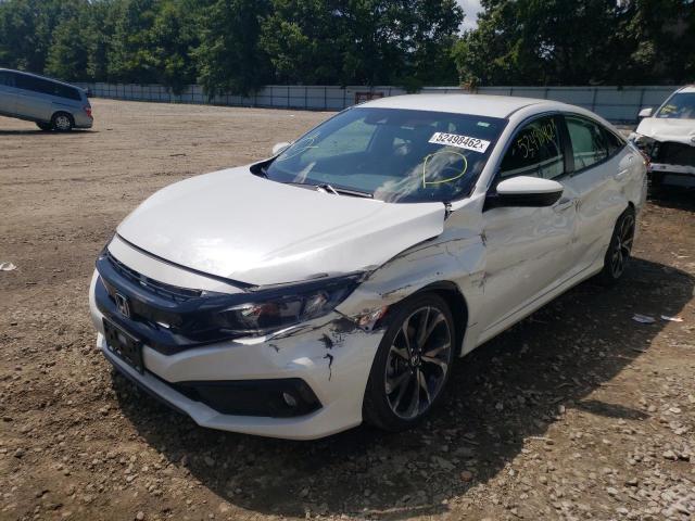 2HGFC2F84MH509666 - 2021 HONDA CIVIC SPOR WHITE photo 2