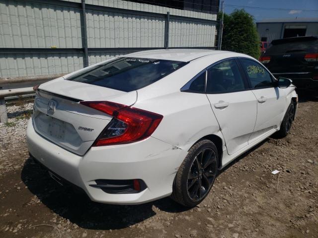 2HGFC2F84MH509666 - 2021 HONDA CIVIC SPOR WHITE photo 4