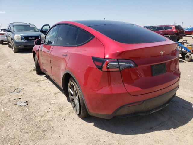 5YJYGDEEXLF046533 - 2020 TESLA MODEL Y RED photo 3