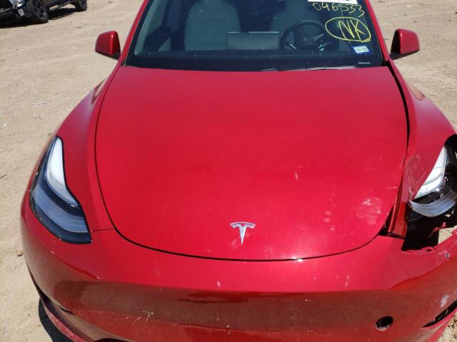 5YJYGDEEXLF046533 - 2020 TESLA MODEL Y أحمر صورة 7