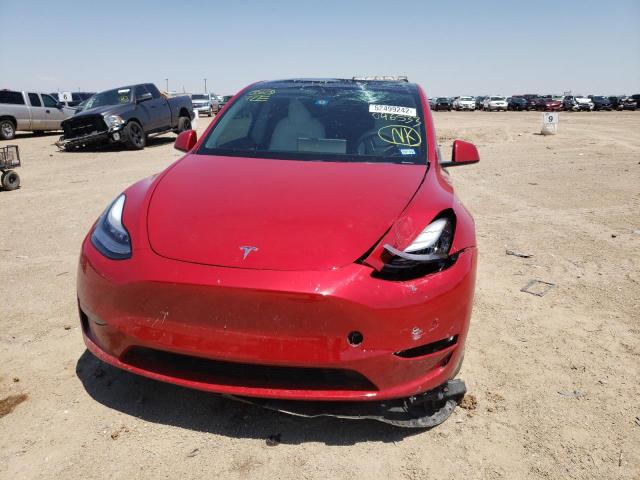 5YJYGDEEXLF046533 - 2020 TESLA MODEL Y أحمر صورة 9