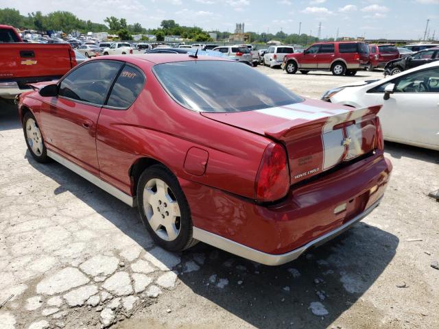2G1WL15C979224564 - 2007 CHEVROLET MONTE CARL წითელი ფოტო 3