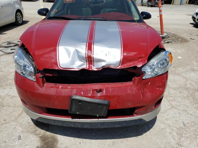 2G1WL15C979224564 - 2007 CHEVROLET MONTE CARL წითელი ფოტო 9