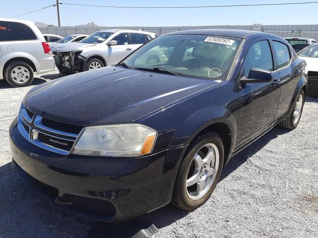 1B3BD4FB1BN540610 - 2011 DODGE AVENGER EX BLUE photo 2