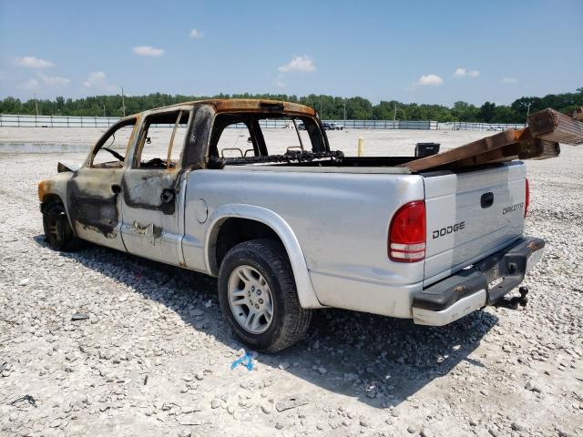 1D7HL38N14S698288 - 2004 DODGE DAKOTA QUA SILVER photo 3