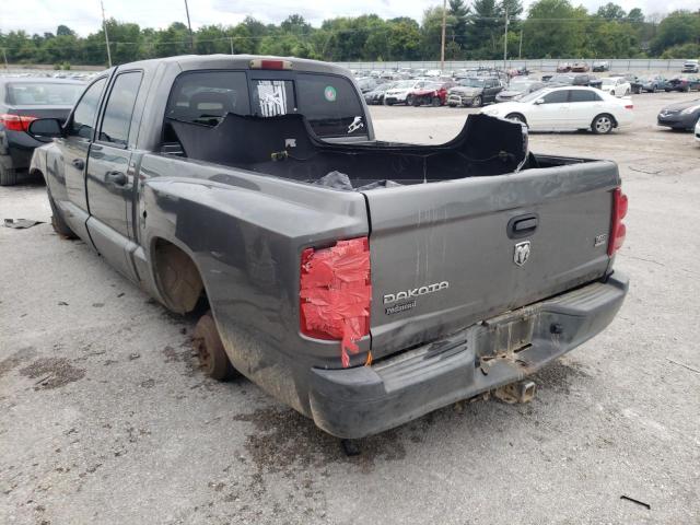 1D7HW28NX5S177167 - 2005 DODGE DAKOTA QUA GRAY photo 3