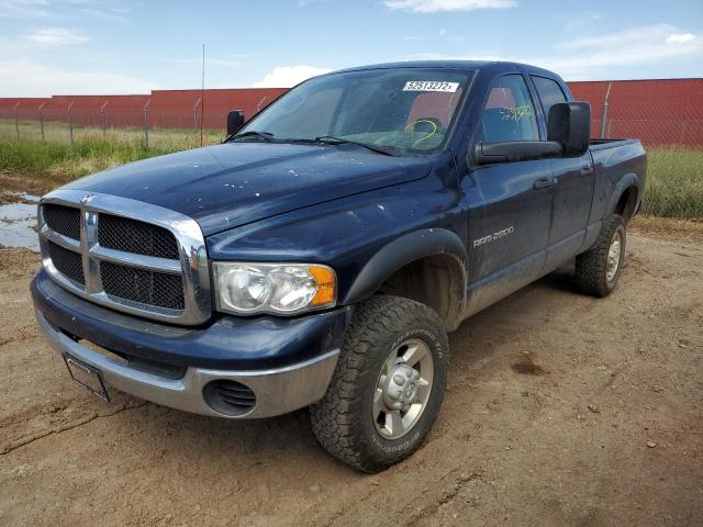 3D7KS28C85G752373 - 2005 DODGE RAM 2500 S BLUE photo 2