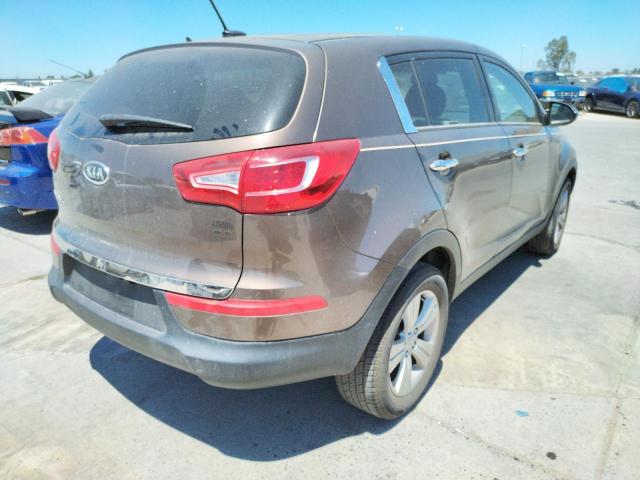 KNDPB3A22C7287394 - 2012 KIA SPORTAGE B BROWN photo 4