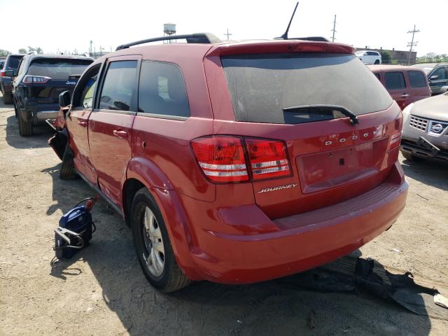 3C4PDCAB3GT187204 - 2016 DODGE JOURNEY RED photo 3