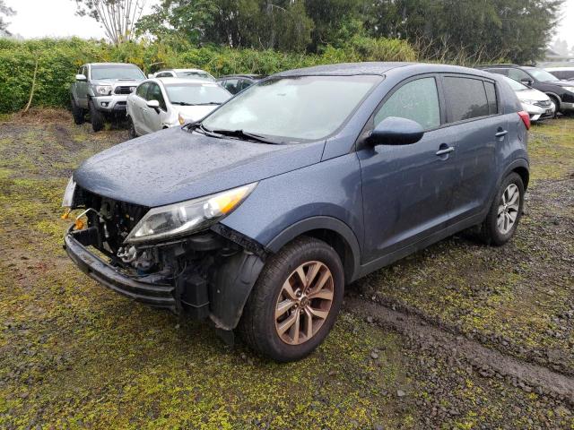 KNDPB3AC8E7566019 - 2014 KIA SPORTAGE B BLUE photo 2