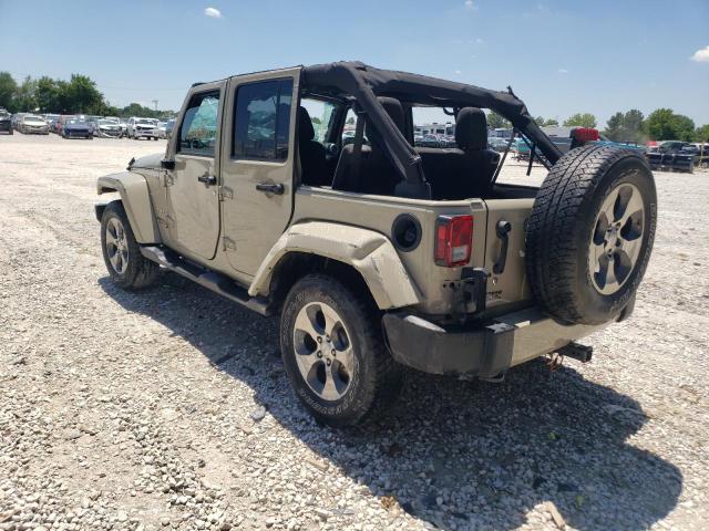 1C4BJWEG2HL750878 - 2017 JEEP WRANGLER U TAN photo 3