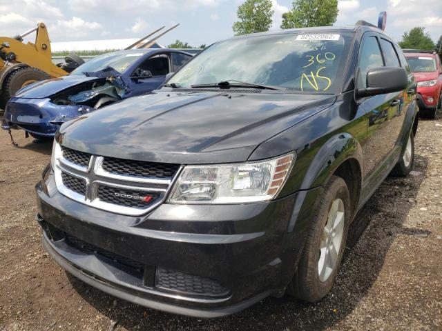 3C4PDCAB6DT541843 - 2013 DODGE JOURNEY BLACK photo 2