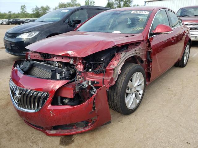 2G4GK5EX8F9172122 - 2015 BUICK REGAL 勃艮第红 照片 2