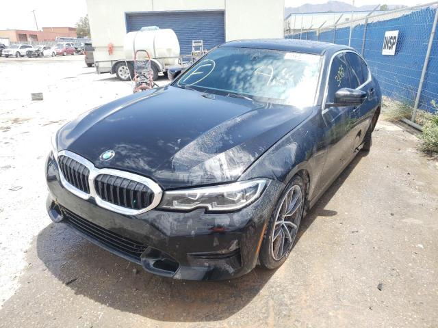 WBA5R1C56KFH18550 - 2019 BMW 330I BLACK photo 2