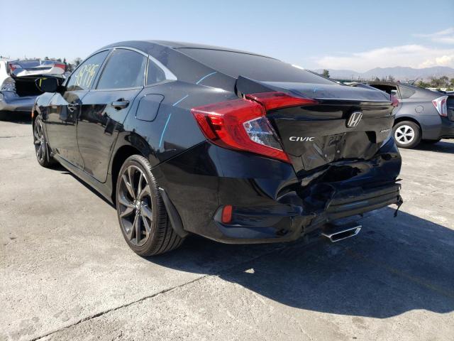 2HGFC2F83KH556099 - 2019 HONDA CIVIC SPOR BLACK photo 3