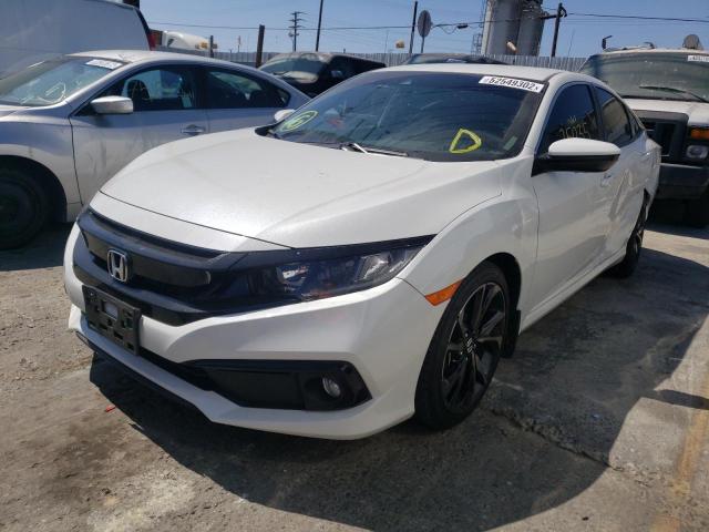 2HGFC2F83MH542044 - 2021 HONDA CIVIC SPOR WHITE photo 2