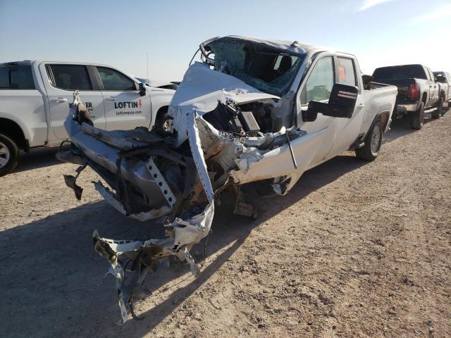 1GC1YNEY3MF306296 - 2021 CHEVROLET SILVERADO WHITE photo 2