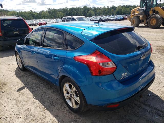 1FADP3K27EL164824 - 2014 FORD FOCUS SE BLUE photo 3