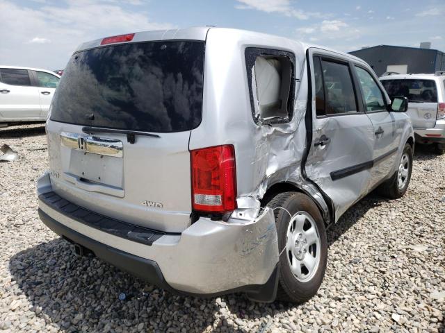 5FNYF4H28AB020109 - 2010 HONDA PILOT SILVER photo 4