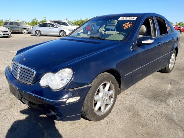 WDBRF81J44F459464 - 2004 MERCEDES-BENZ C 240 4MAT BLUE photo 2