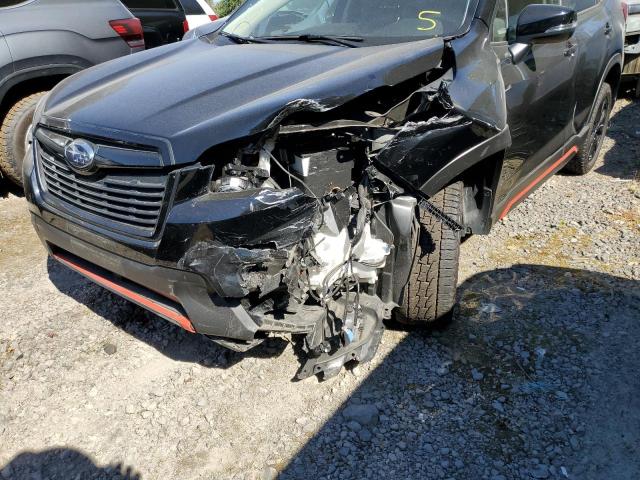 JF2SKAMC8LH485928 - 2020 SUBARU FORESTER S BLACK photo 9