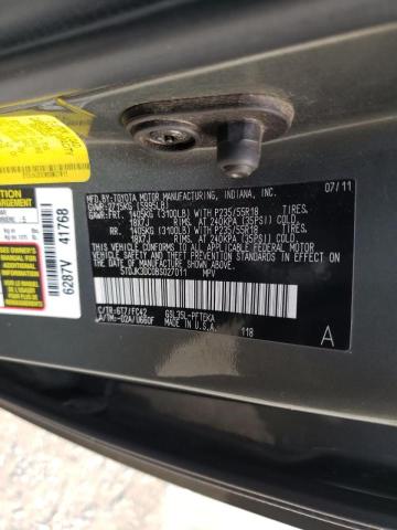 5TDJK3DC0BS027011 - 2011 TOYOTA SIENNA LE GRAY photo 10