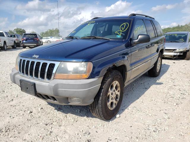 1J4GW48S6YC159572 - 2000 JEEP GRAND CHER BLUE photo 2