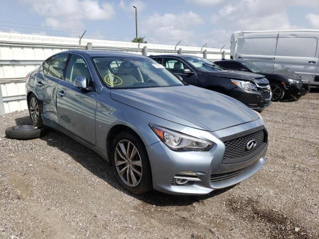 JN1EV7AP6HM732054 - 2017 INFINITI Q50 PREMIU BLUE photo 1