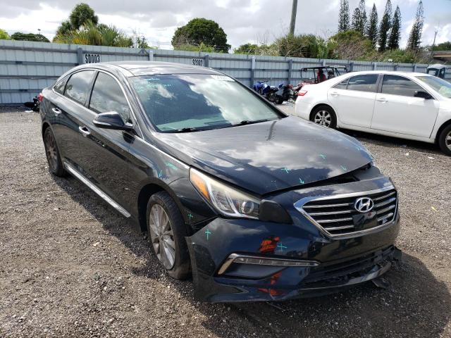 5NPE34AF5FH074758 - 2015 HYUNDAI SONATA SPO BLACK photo 1