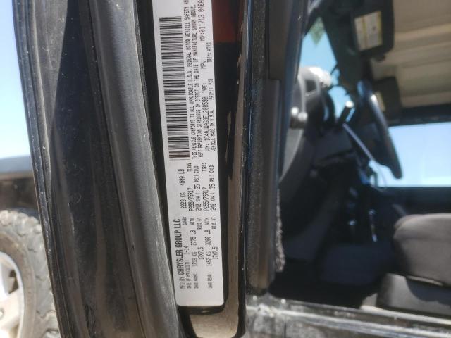 1C4AJWAG8EL209590 - 2014 JEEP WRANGLER S BLACK photo 10