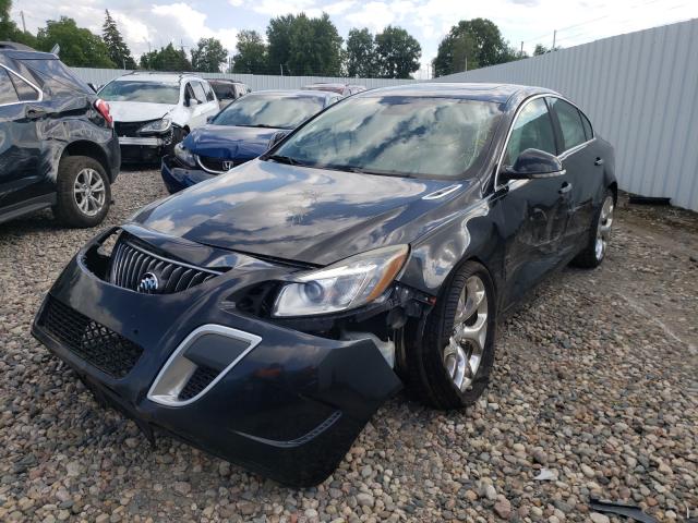 2G4GV5GVXD9169061 - 2013 BUICK REGAL GS Қара фото 2