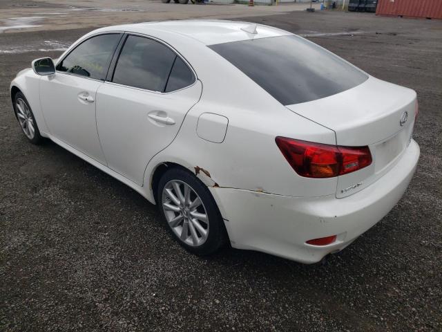 JTHCK262375013283 - 2007 LEXUS IS 250 WHITE photo 3