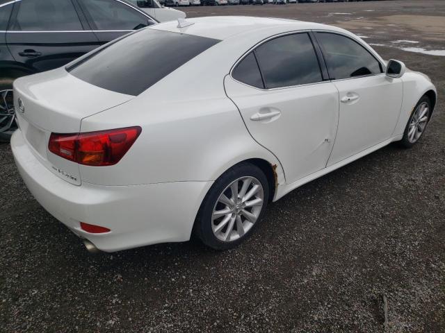 JTHCK262375013283 - 2007 LEXUS IS 250 WHITE photo 4