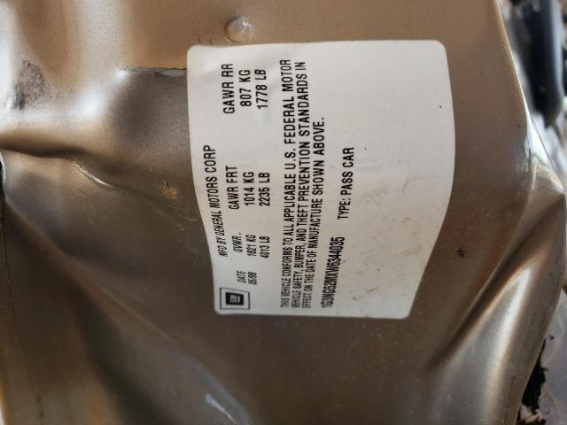 1G3NG52MXW6344035 - 1998 OLDSMOBILE CUTLASS GL 棕色 照片 10