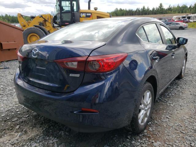 JM1BN1V75J1179329 - 2018 MAZDA 3 TOURING BLUE photo 4