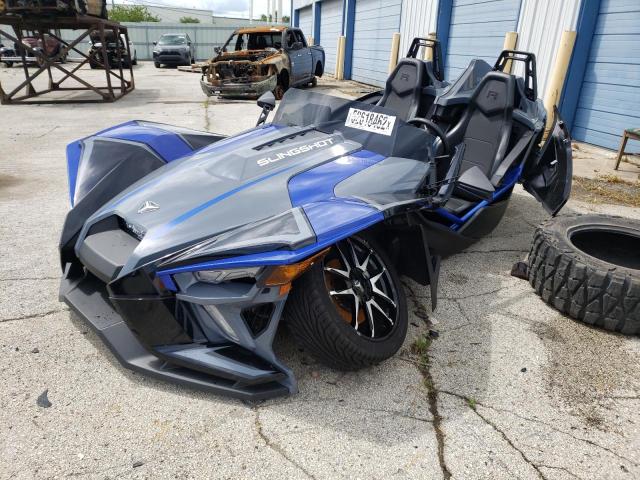 57XAARHBXM8144147 - 2021 POLARIS SLINGSHOT BLUE photo 2
