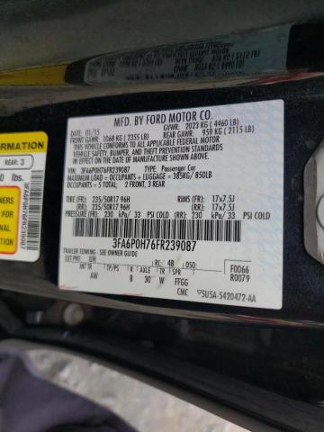 3FA6P0H76FR239087 - 2015 FORD FUSION SE  photo 10