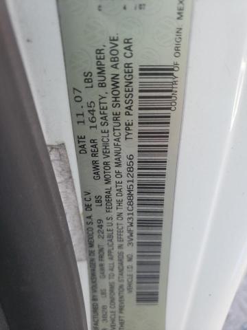 3VWFW31C88M512856 - 2008 VOLKSWAGEN NEW BEETLE 白色 照片 10