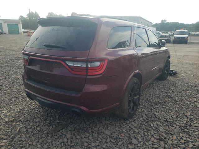 1C4SDJGJ3MC573920 - 2021 DODGE DURANGO SR BURGUNDY photo 4