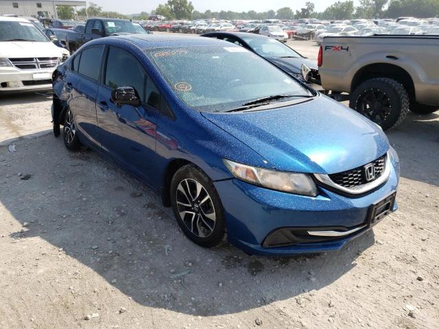 19XFB2F87FE038077 - 2015 HONDA CIVIC EX BLUE photo 1